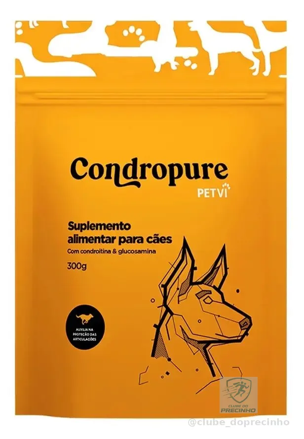 Petvi Condropure Refil Suplemento Condroitina e Glucosamina 300 g