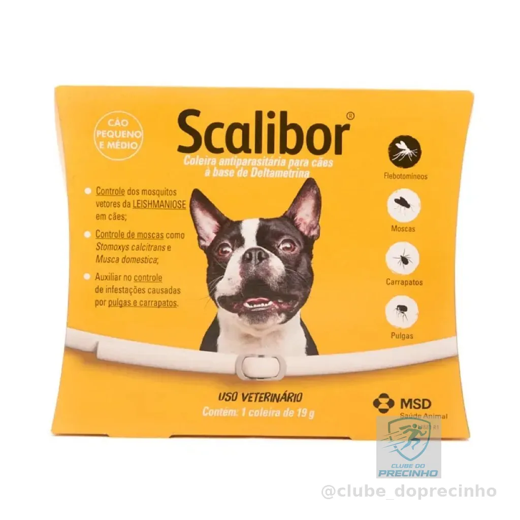 Coleira - Scalibor - 48cm - Antipulgas Leishmaniose Pequeno Médio