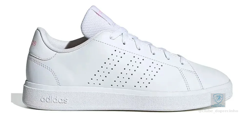 Tênis adidas Advantage Base 2.0 Feminino Leve Confortável Branco Liso 35 Br