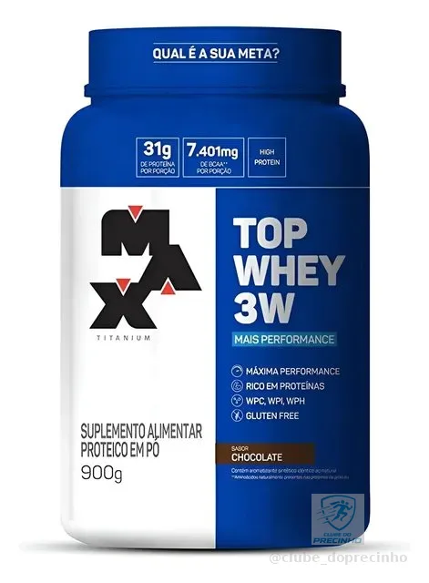 Top Whey 3w Mais Performance 900g Max Titanium