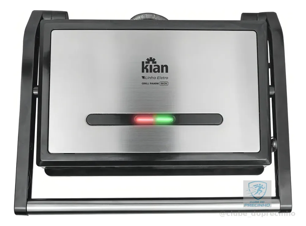 Sanduicheira elétrica Kian Panini Linea Eletro cor prateado