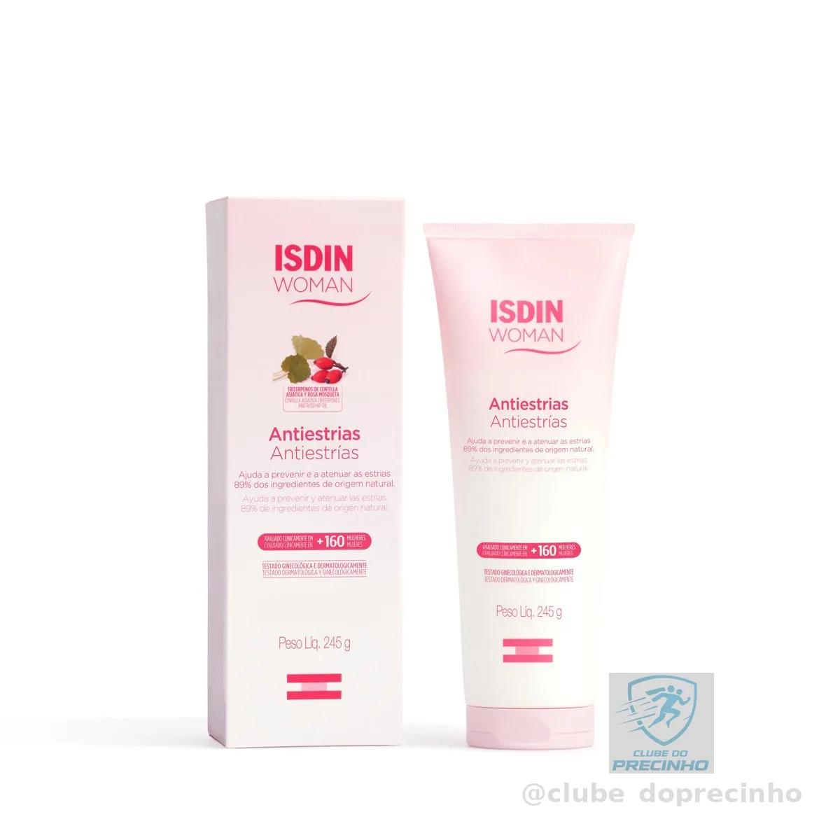 ISDIN Creme Corporal Woman Antiestrias Apto para Grávidas - 245g
