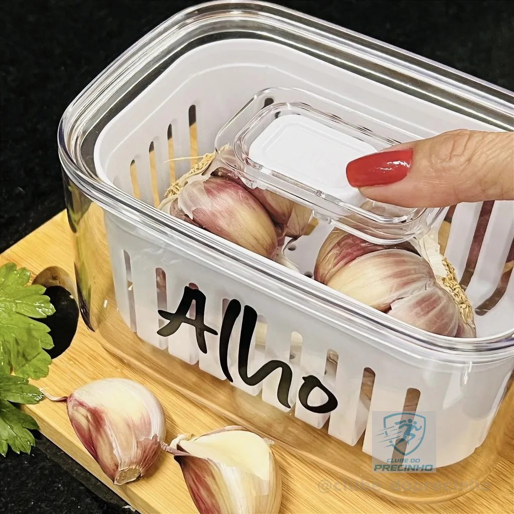 ORGANIZADOR DE GELADEIRA COM CESTO CLEAR ESPECIAL 0,65L AVULSO OU KIT