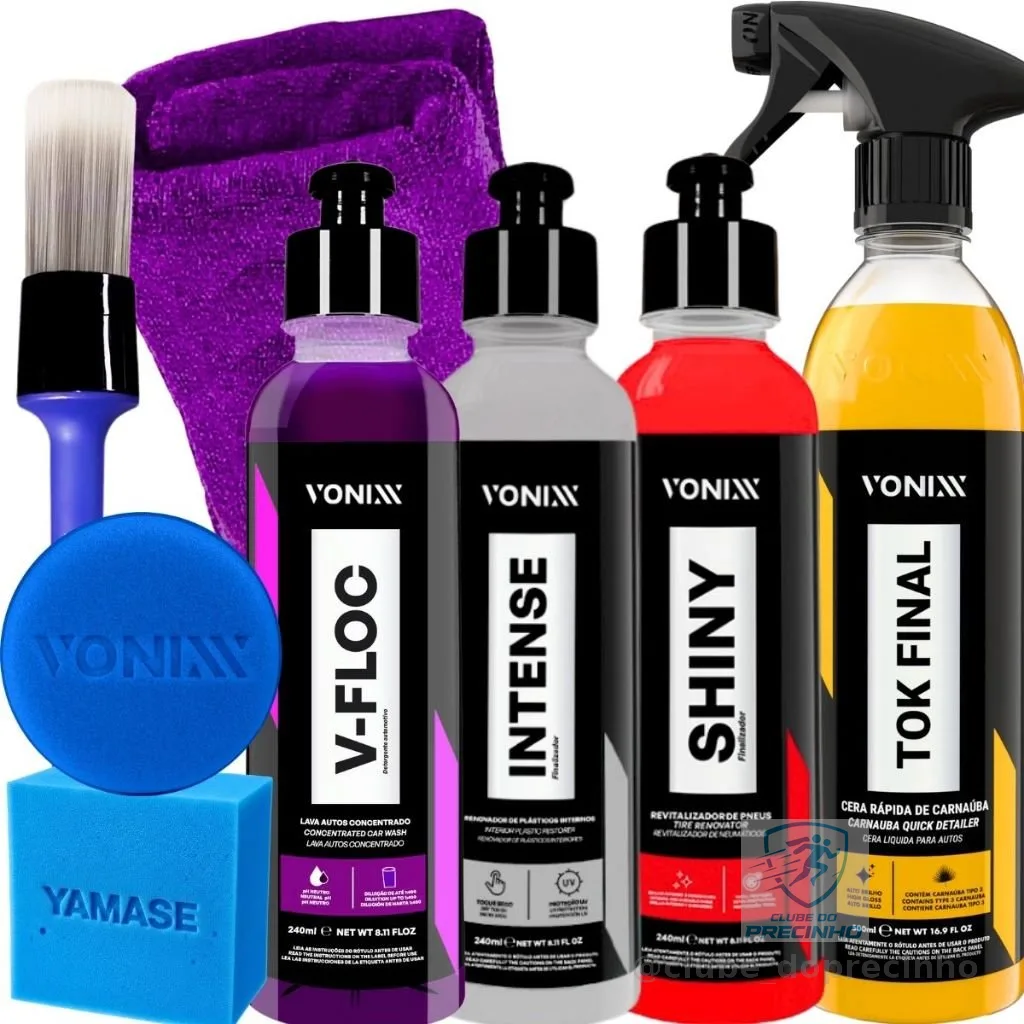 Kit Shampoo V-Floc Cera Tok Final Revitalizador Intense Shiny 240ml Vonixx