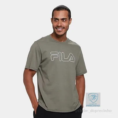 Camiseta Fila Letter Outline Masculina