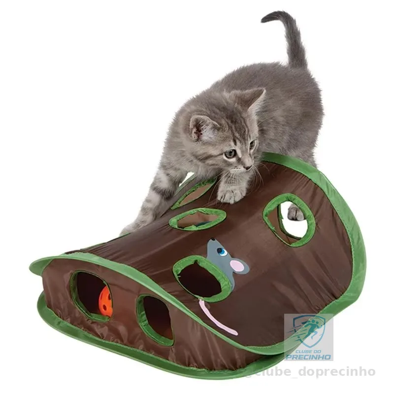 Brinquedo Para Gatos Esconderijo Toca Para Caça Interativo