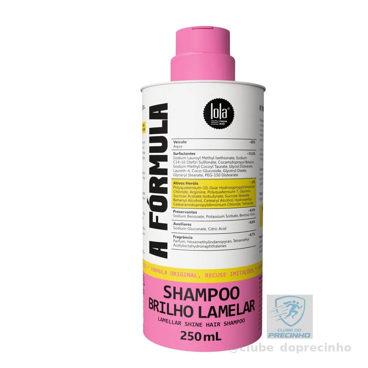Lola From Rio Shampoo A Fórmula Brilho Lamelar 250 ml
