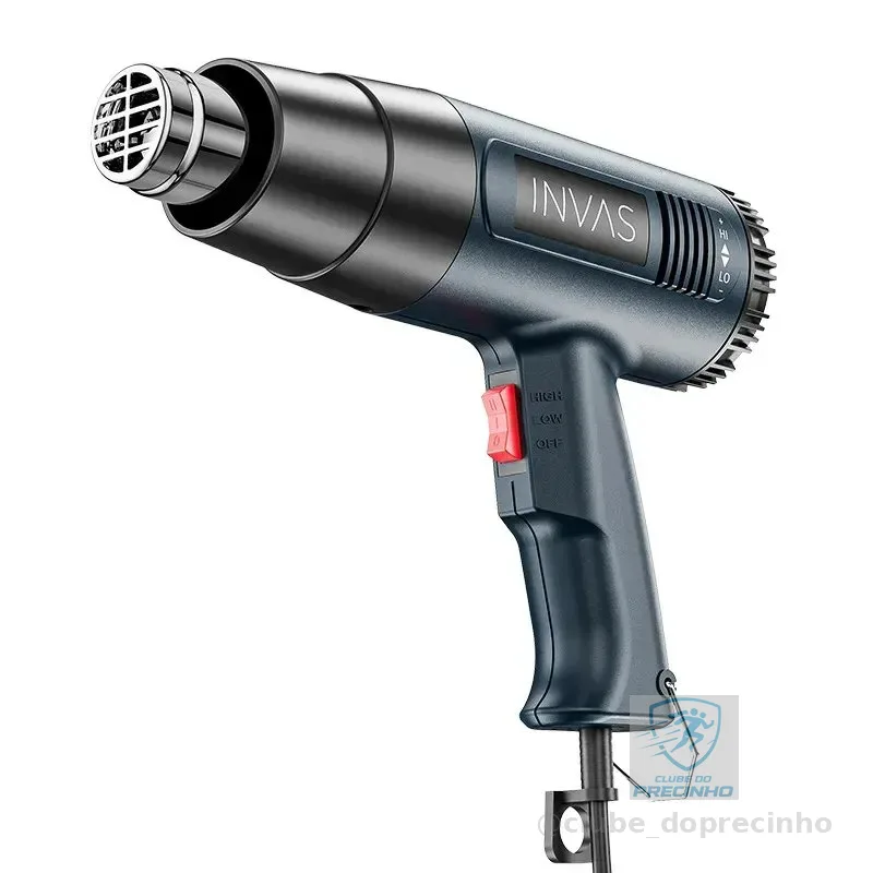 Soprador Térmico Profissional 2000w Potente Pistola Ar Quente 60-600oc Aquecimento Rápido Durável E Proteção Contra Sobrecarga Para Embalagem Retrátil Artesanato Reparo De Telefones