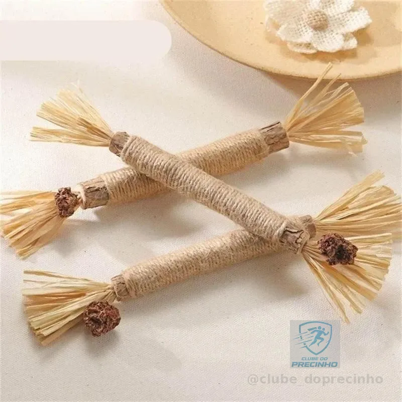 1/2/5 Pçs Brinquedo Para Animais De Estimação Natural Matatabi Pet Gato Lanches Vara Limpeza Dente Catnip Brinquedos