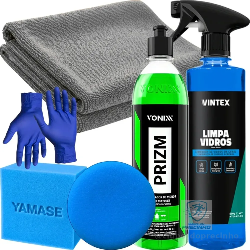 Removedor Chuva Acida Restaurador Limpa Vidros Vonixx Luvas