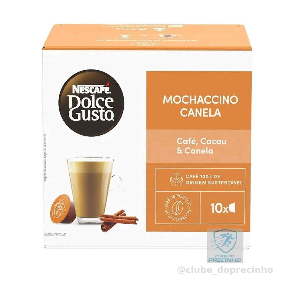 Café em Cápsula NESCAFÉ DOLCE GUSTO Mochaccino Canela 10 Cápsulas