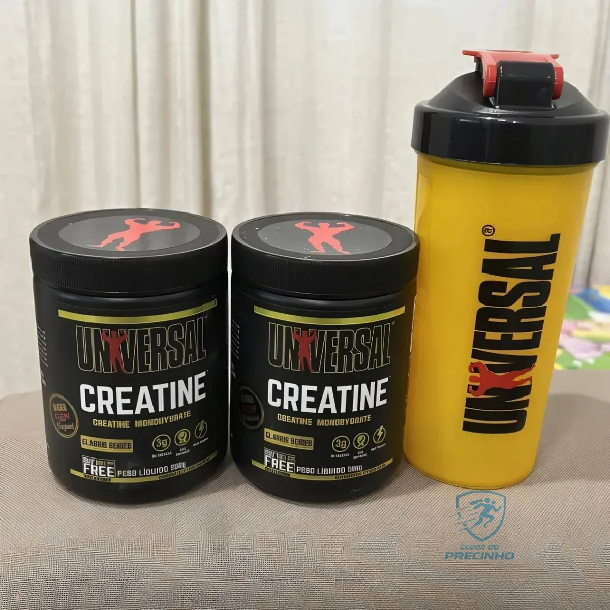 Creatina Monohydrate Universal Nutrition Em Pó 200g Com Coqueteleira Sem Sabor