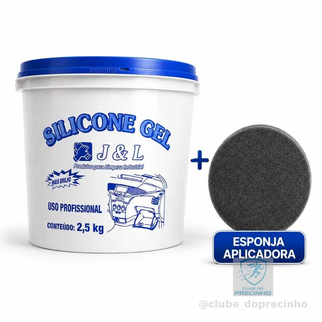 SILICONE GEL AUTOMOTIVO 2,5KG ALTO BRILHO PARA PLÁSTICOS PAINEL BORRACHA