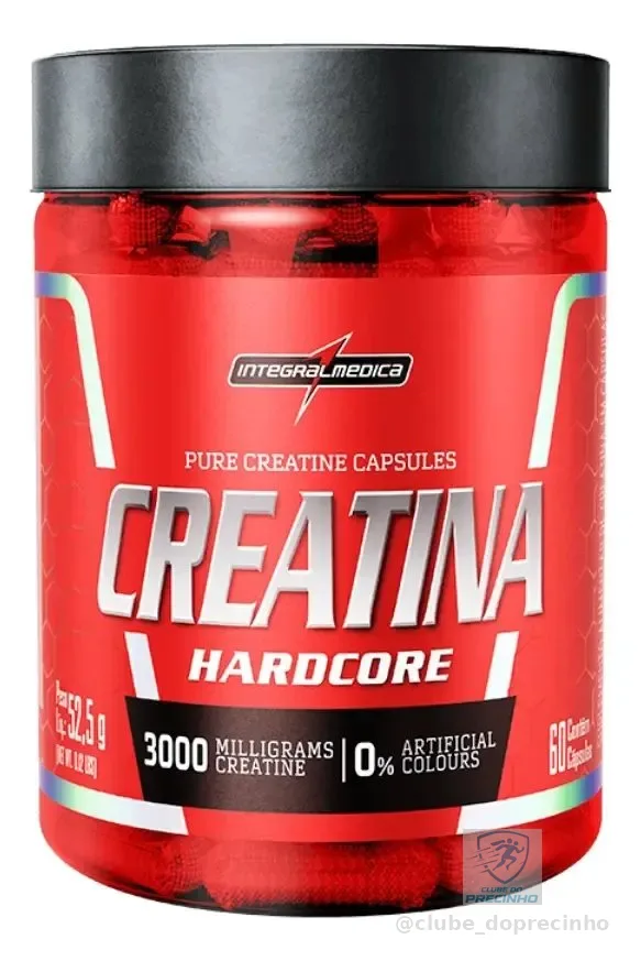 Creatina 100% Pura 60 Cápsulas Integralmédica Sem Sabor