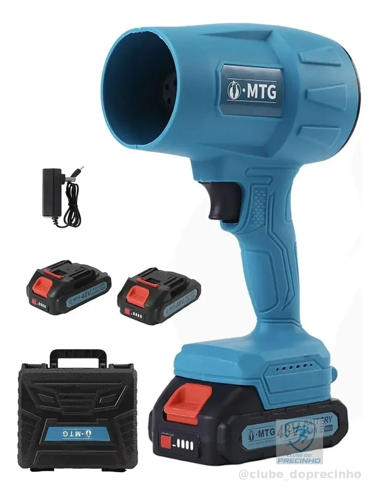 Mtg Soprador De Ar Elétrico Portátil Turbo 1050w Azul-aço 220v