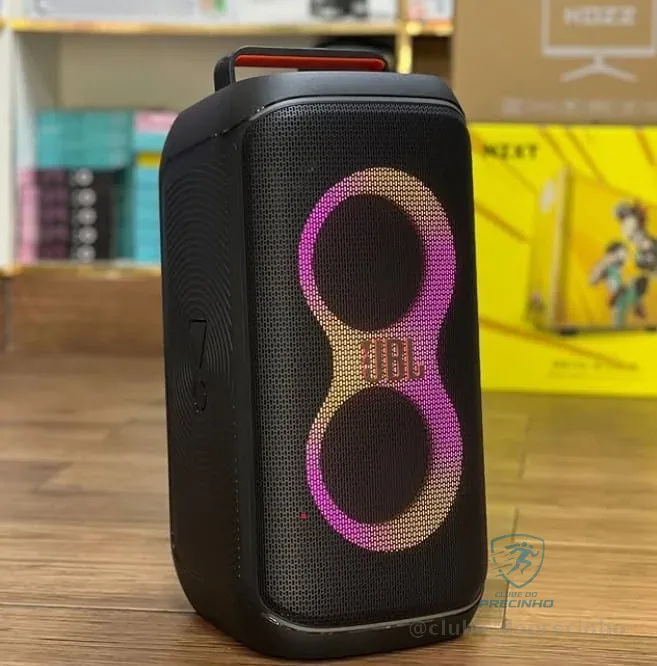 JBL, Caixa de Som, PartyBox Club 120, Bluetooth, Show de Luzes, À Prova de Respingos, Som JBL Pro Sound, 160W RMS - Preta