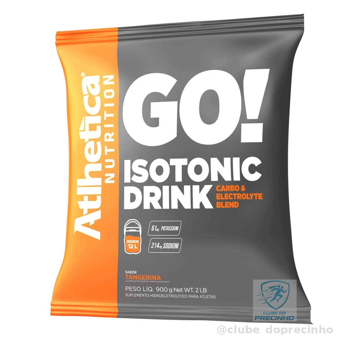 Isotonic Drink (900g) - Sabor Tangerina, Atlhetica Nutrition