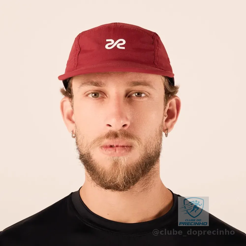 Bone 5 Panel Aba Flexivel Bordô Vinho Hound Vinho Único