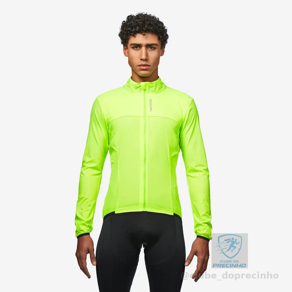 Jaqueta Masculina de Ciclismo Ultra Light Van Rysel Amarelo - G