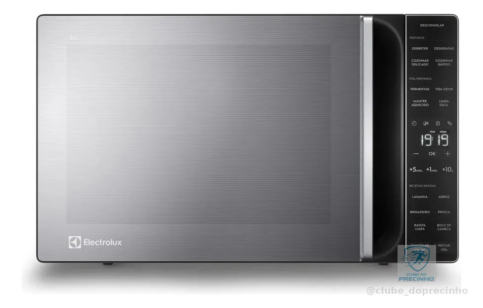 Micro-ondas Electrolux 36L cor Inox Efficient com Descongelamento Assistido ME36S 220v