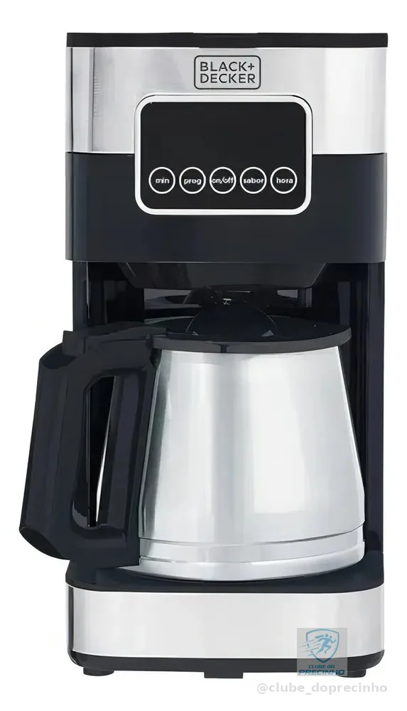 Cafeteira Elétrica Inox Black Decker CM350G Capacidade 1,5L