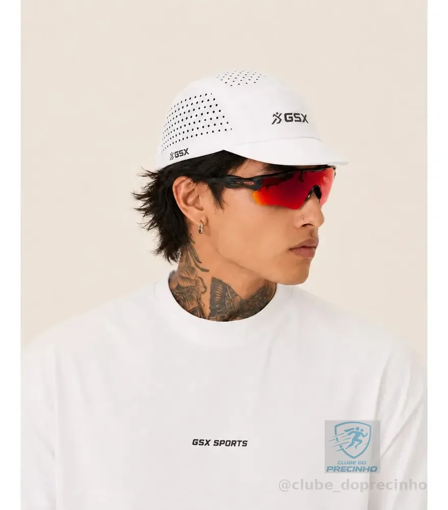 Boné Corrida Aba Curta Ultra Leve Airtech Pro Performance Branco Único