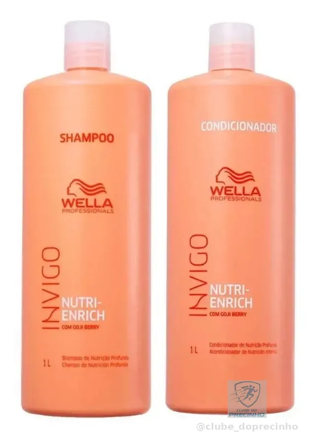 Kit Wella Pro Invigo Enrich Shampoo 1l + Condicionador 1l