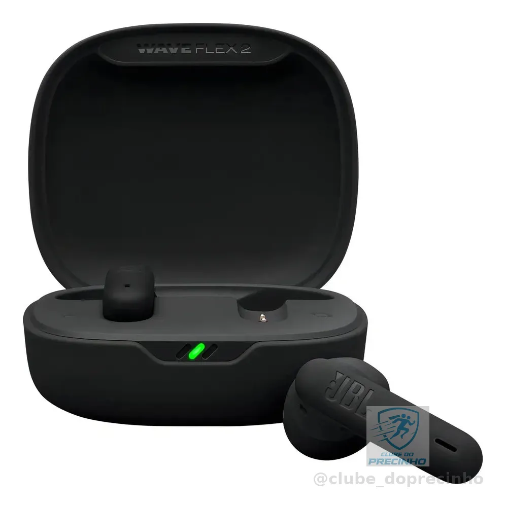 Fone De Ouvido Bluetooth Jbl Wave Flex 2 Preto