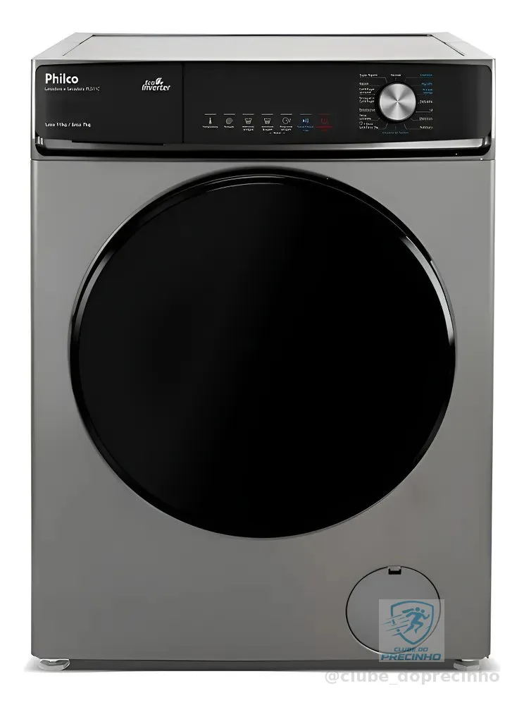 Lava E Seca Philco Eco Inverter 11kg Titânio Pls11c Titânio