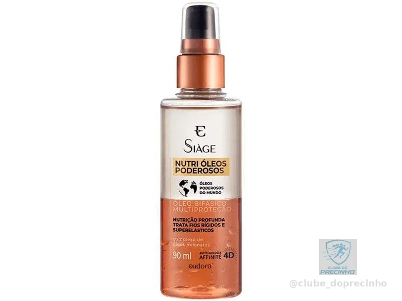Óleo Capilar Eudora Siàge Nutri Óleos Poderosos 90ml