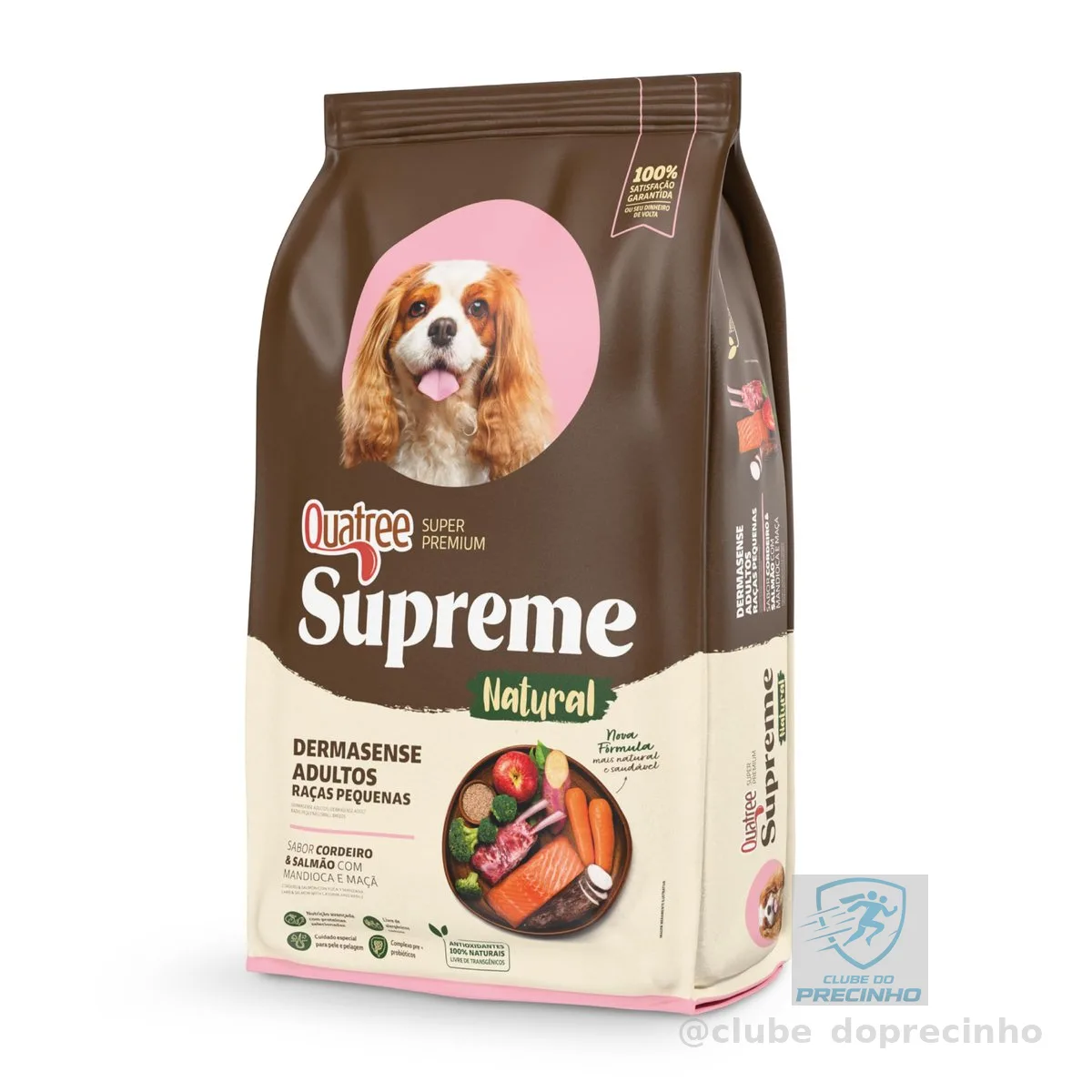 Quatree Supreme Ração para Cães Cao Dermasense Adulto Raças Pequenas 2,5kg