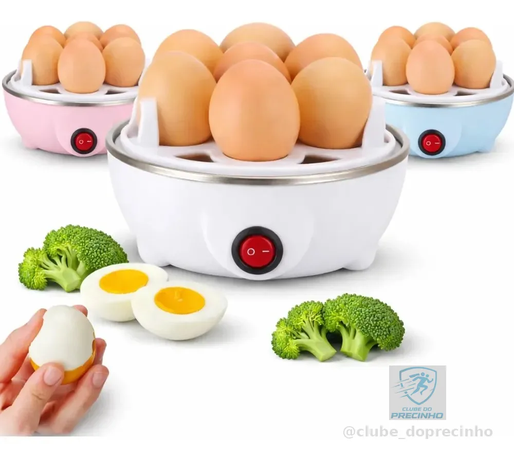 Cozedor De Ovos Elétrico Máquina Cozinhar À Vapor 110/220v Branco 127v 50 Hz