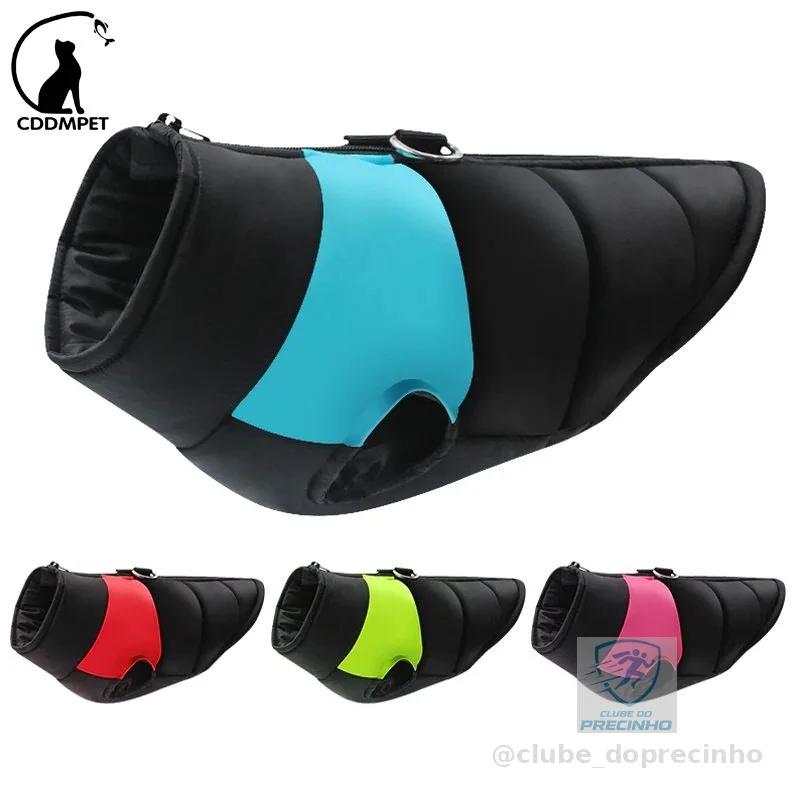 Casaco De Inverno Roupa De Cachorro Para Cães À Prova D'água Colete Acolchoado Com Zíper Jaquetas