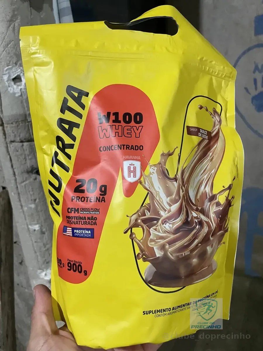 W100 Whey Concentrado Refil Pouch 900g Ducle de Leche Havanna Nutrata