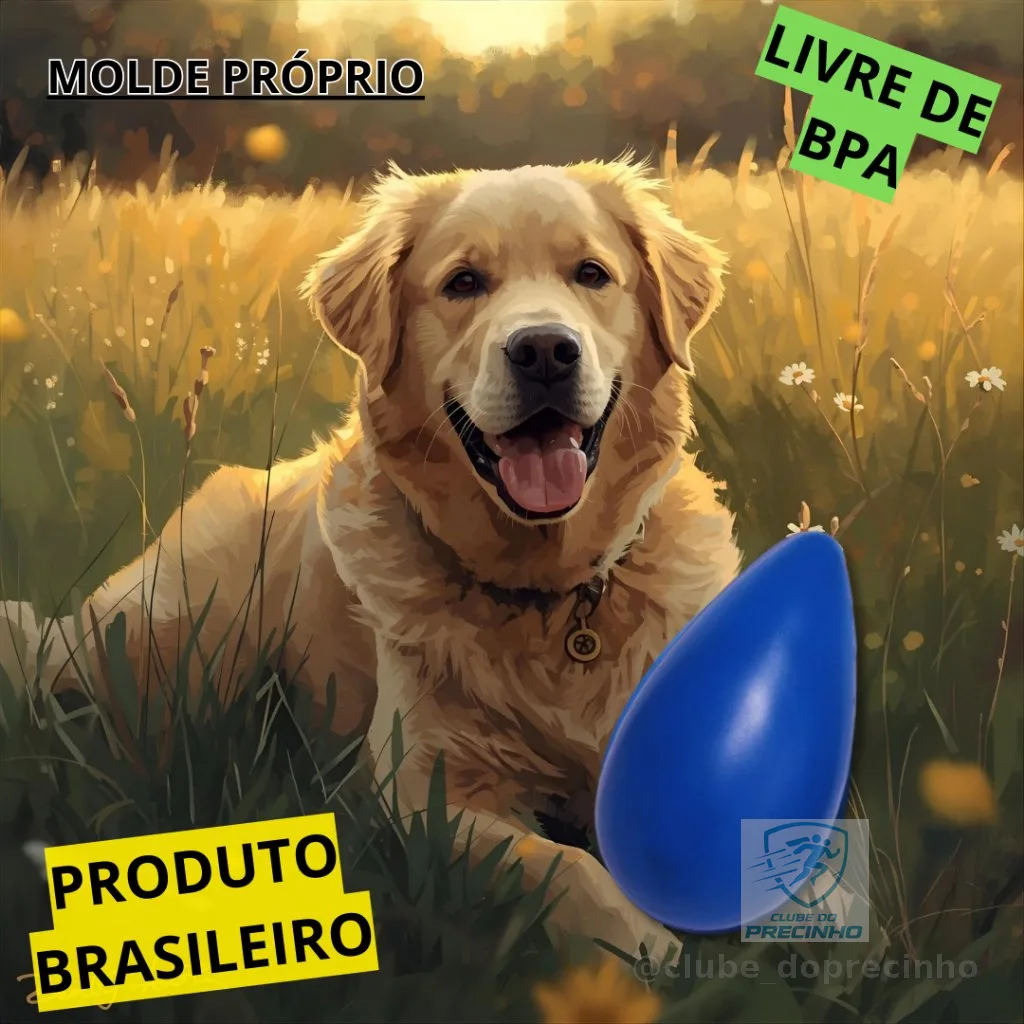 Brinquedo Mordedor Cachorro Ovo Maluco M Anti-Estresse Resistente