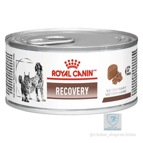 Ração Úmida Lata Royal Canin Veterinary Diet Recovery Cães e Gatos Adultos 195g