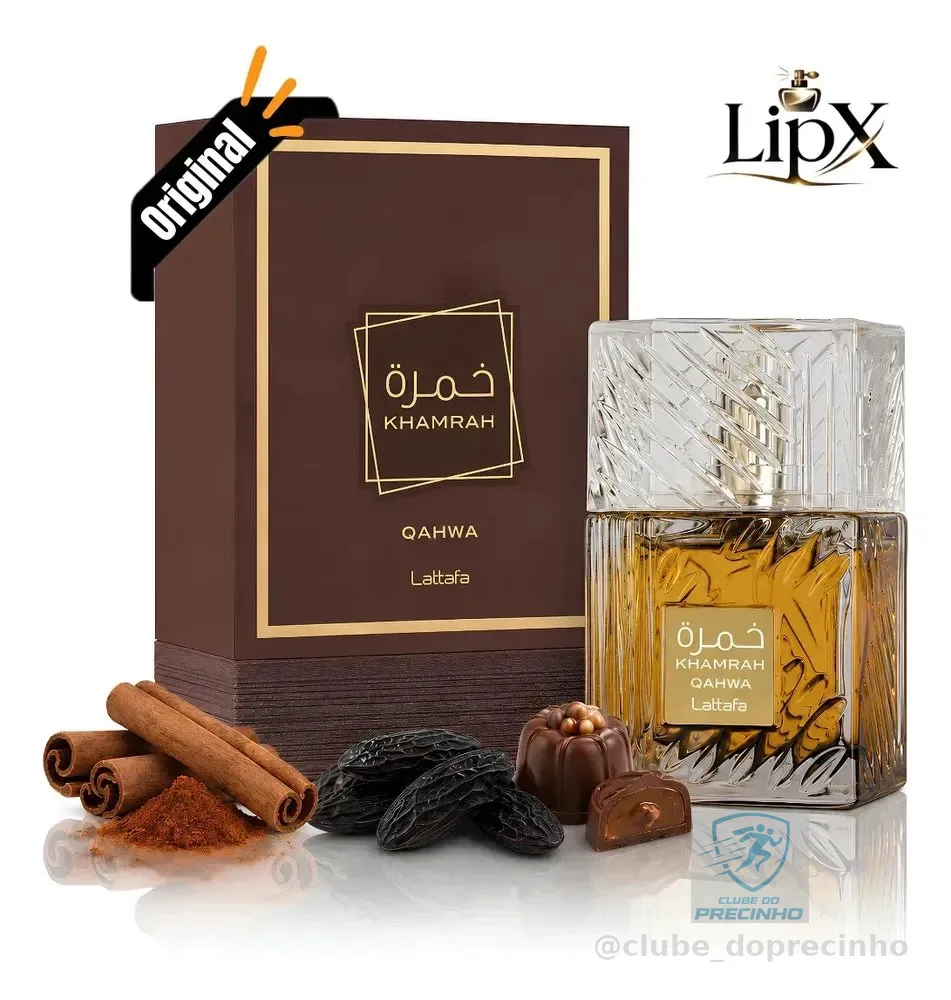 Perfume Arabe Khamrah Qahwa Unissex 100ML Com Nf