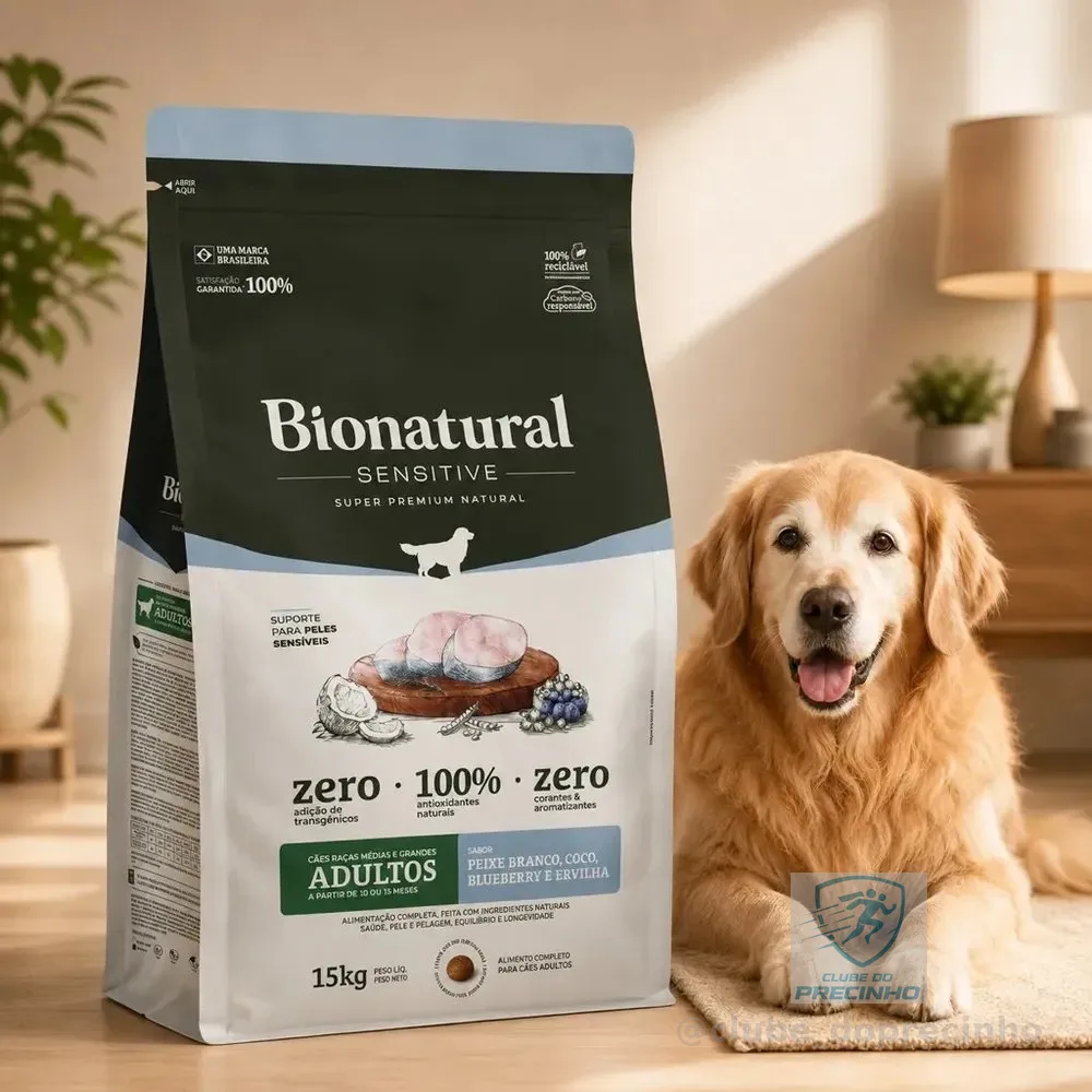 Ração Bionatural Sensitive Raças Médias E Grandes 15kg