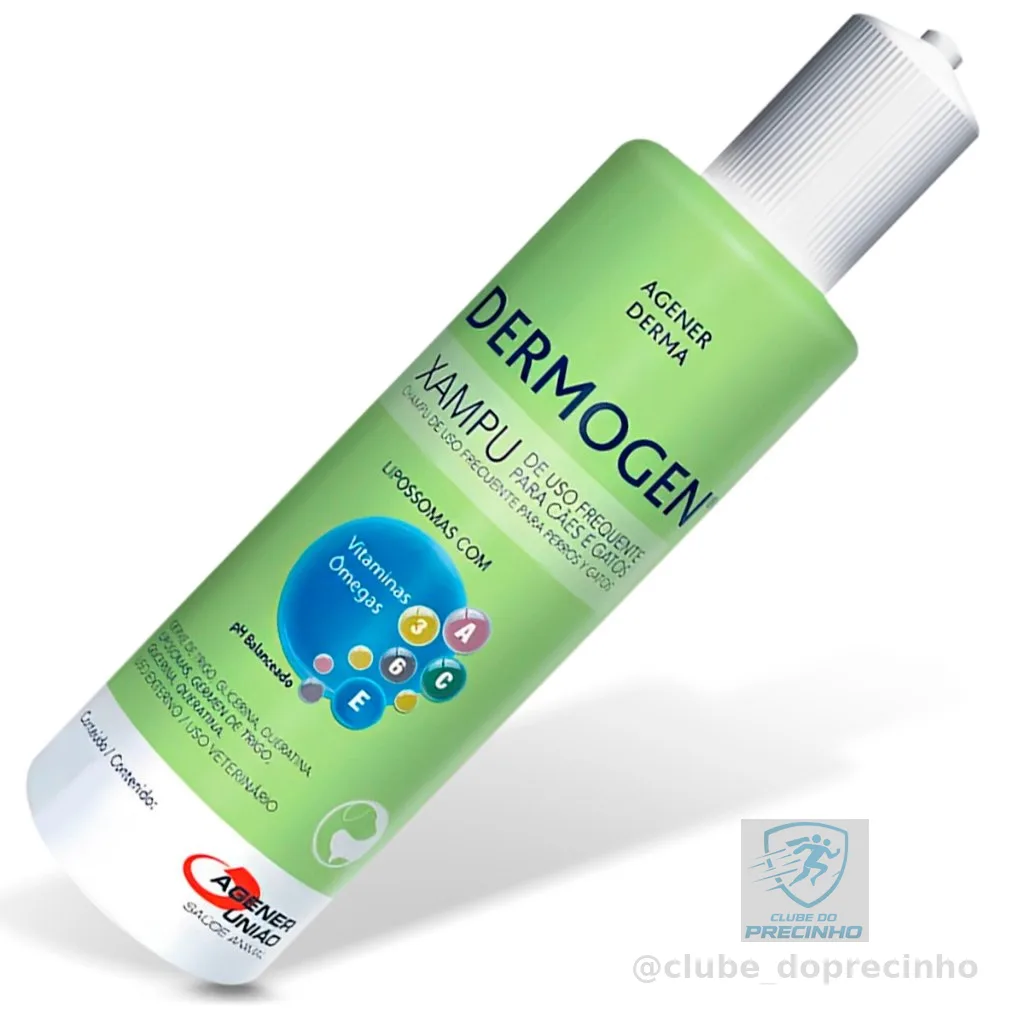 Shampoo Dermogen Agener 500ml Para Cães e Gatos