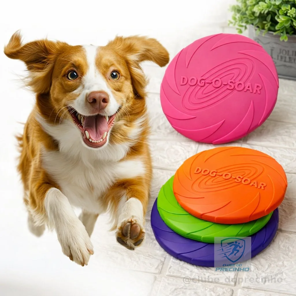 Brinquedo Disco Voador para Cachorros Frisbee Pet Brinquedo para Cachorro Morder