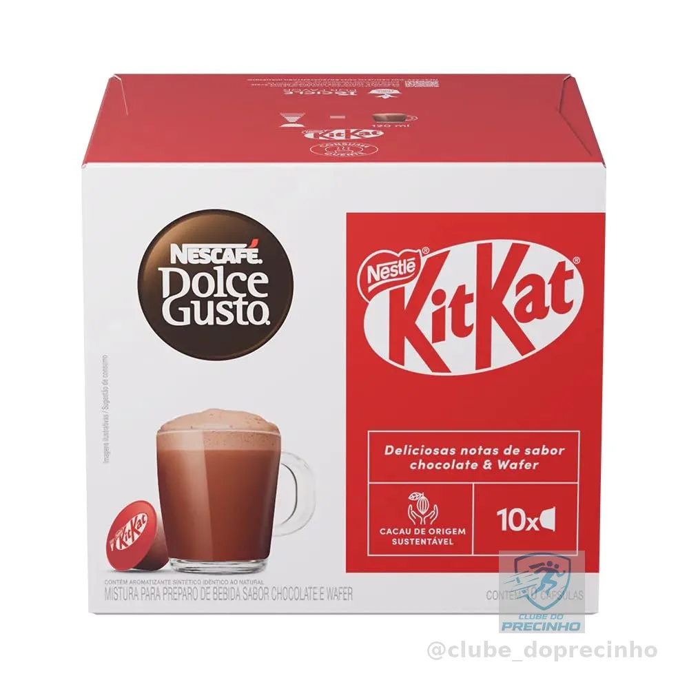 Café em Cápsula Nescafé Dolce Gusto KitKat 10 Cápsulas 170g