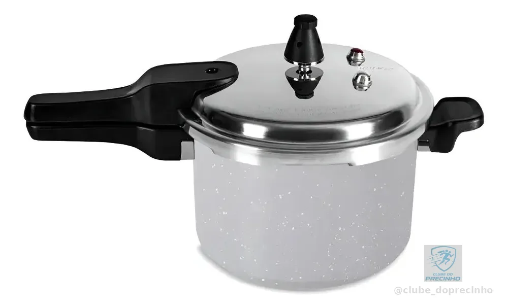 Panela De Pressão 4,2l Antiaderente De Indução Super Brinox Cor Cinza