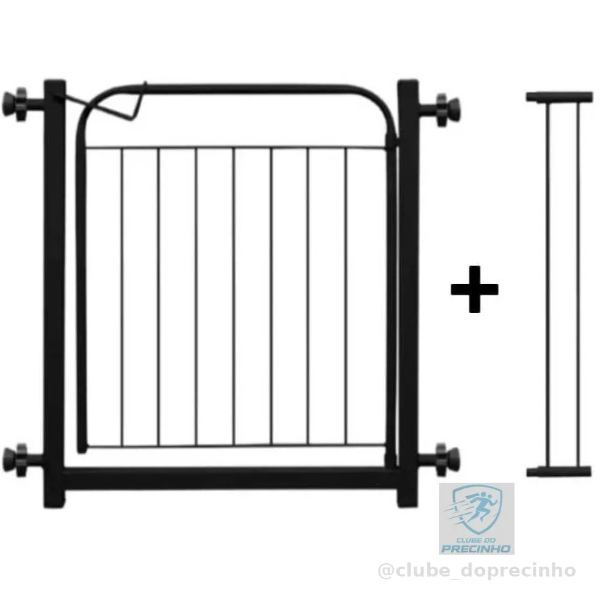 Grade Portão Pet Cachorro ( Até 153cm ) Proteção Portão Segurança Crianças Grade Com Alongador