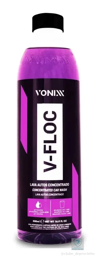 Shampoo Automotivo Líquido pH Neutro Concentrado Vonixx 500ml