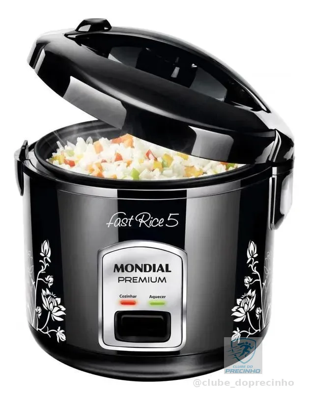 Panela De Arroz Elã©trica Mondial Fast Rice 5 Preta 110v