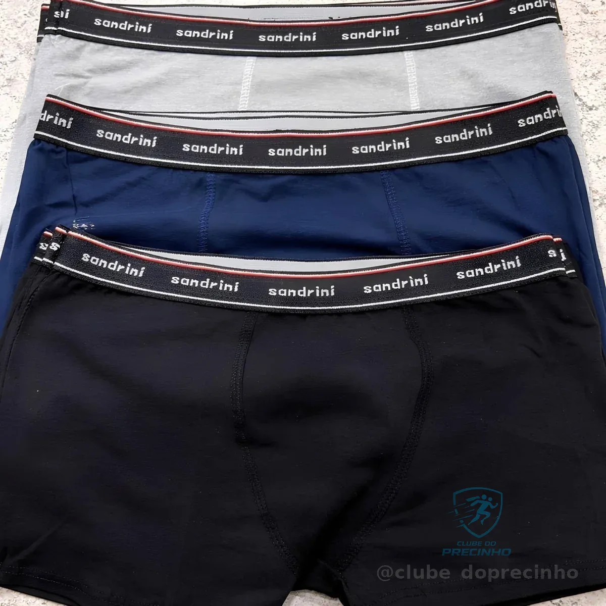 Kit 10 Cuecas Boxer Sandrini Masculinas Algodão Conforto