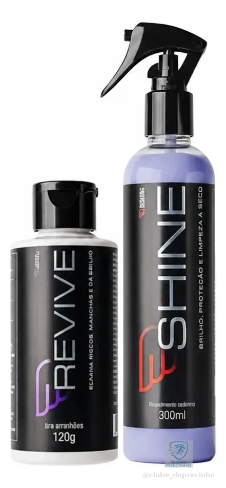 Kit House Of Motors Shine 3 Em 1 Revive Tira Riscos