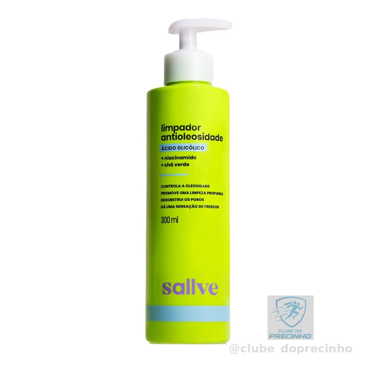 Limpador Antioleosidade 300ml Sallve Niacinamida