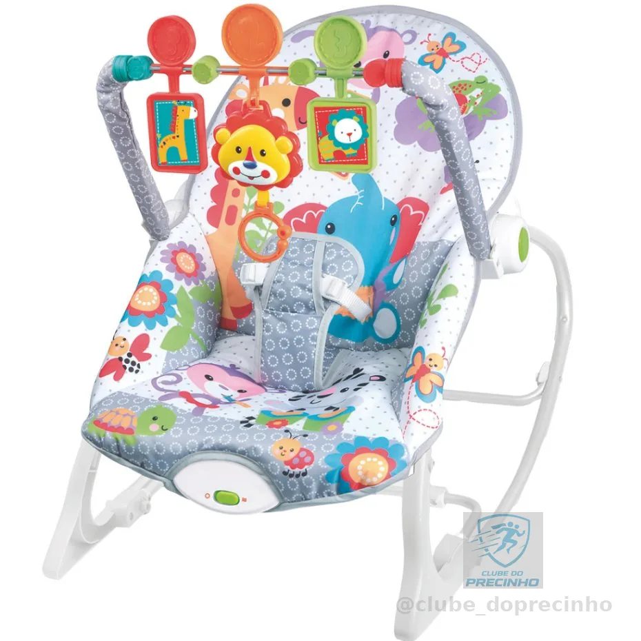 Cadeira de Balanço e Descanso com Sons Musicas e Vibrações suaves da Zippy Toys Conforto e Segurança