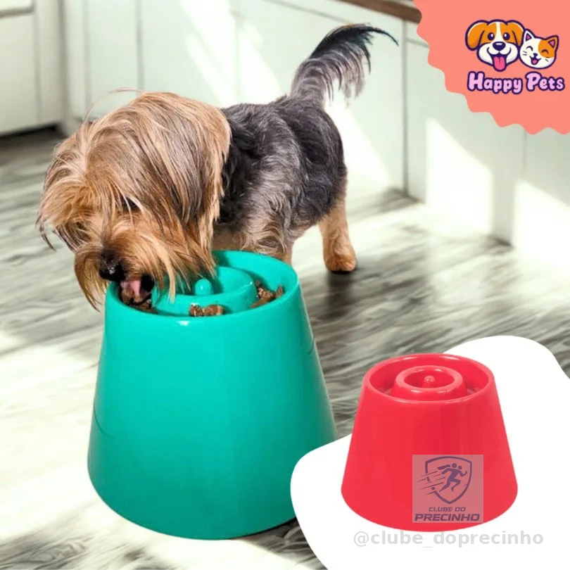 Comedouro Lento E Alto Da Pet Games Dog Eat P Para Cão Cachorro Pequeno Porte